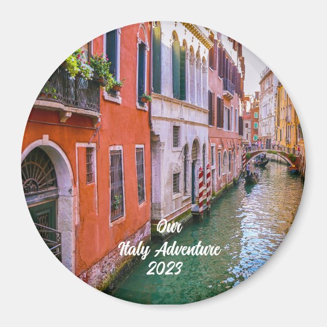 Custom Family Italy Trip Photo  Magnet (Vorne)