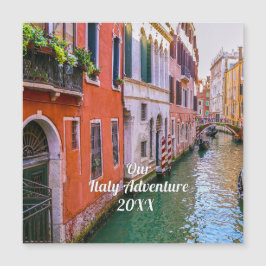Custom Family Italy Trip Photo  Magnetkarte