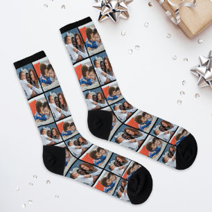 Custom Family Kids Foto Collage Socken