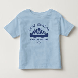 Custom Family Lake Camping Vacacation Group Matchi Kleinkind T-shirt