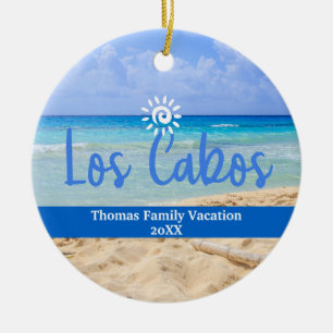 Custom Family Los Cabos Urlaub Weihnachten Keramik Ornament