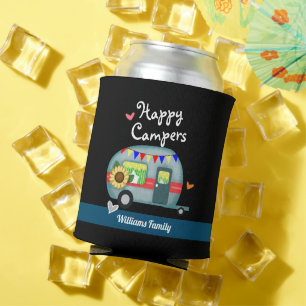 Custom Family Name Happy Campers Dosenkühler
