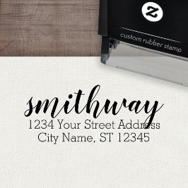 Custom Family Name Return Address big primadona Permastempel