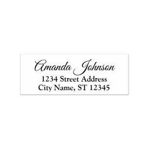 Custom Family Name UAWG Adress Royal Gummistempel