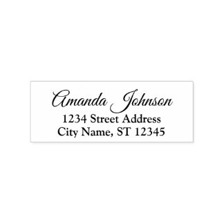 Custom Family Name UAWG Adress Royal Gummistempel