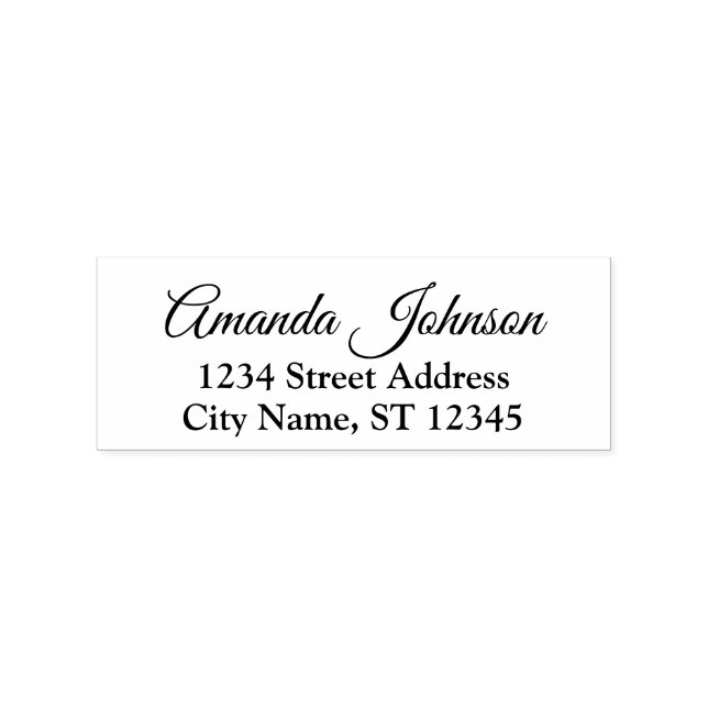 Custom Family Name UAWG Adress Royal Gummistempel (Prägung)