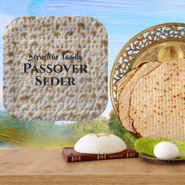 Custom Family Passover Seder Matzah Pappteller (Von Creator hochgeladen)