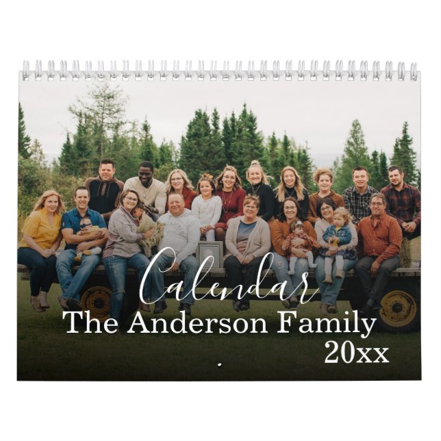 Custom Family Photo Calendar Kalender (Titelbild)