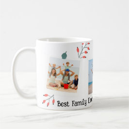 Custom Family Photo Collage 3 Photos Text Coffee Kaffeetasse