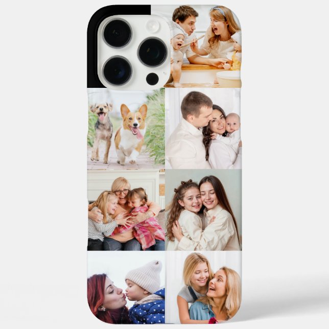 Custom Family Photo Collage - Personalized Picture Case-Mate iPhone Hülle (Rückseite)