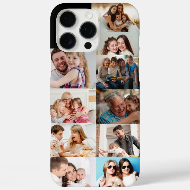 Custom Family Photo Collage - Personalized Picture Case-Mate iPhone Hülle (Rückseite)