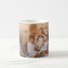 Custom Family Photo – Personalized Last Name Kaffeetasse