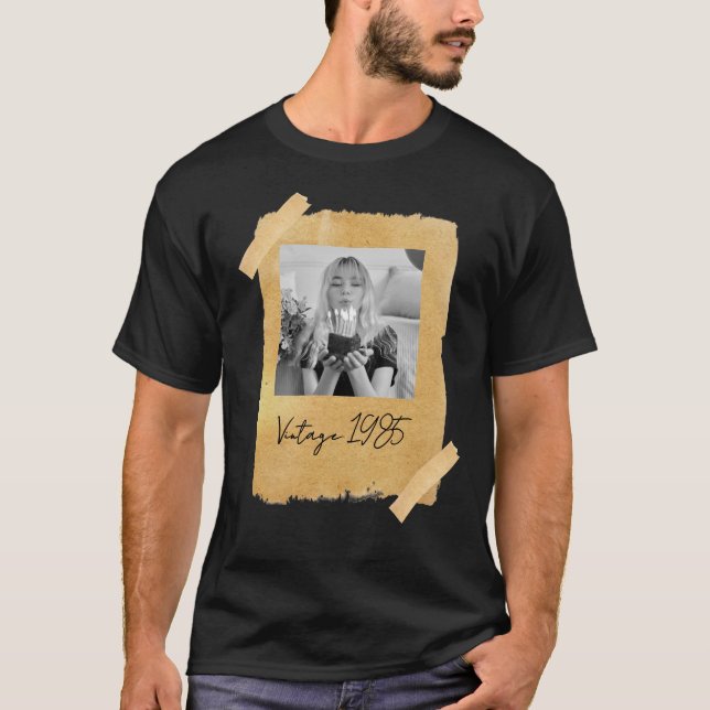 Custom Family Picture Birthday Foto Geschenk für F T-Shirt (Vorderseite)