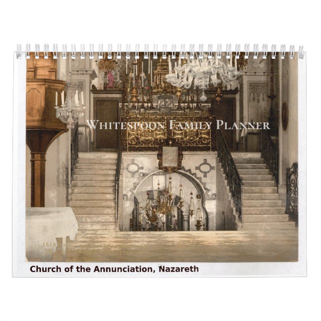 Custom Family Planner Sacred Holy Land Sites Kalender (Titelbild)
