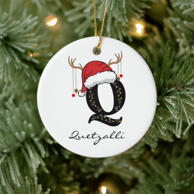 Custom Family Santa Claus Ornament for Mom and Dad (Baum)