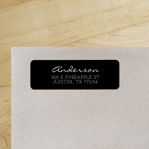 Custom Family Script   Black   Return Address