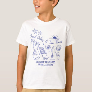 Custom Family Summer Beach Trip Group Matching T-Shirt