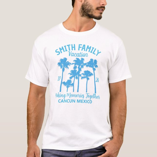 Custom Family Vacation Men's Basic T-Shirt (Vorderseite)