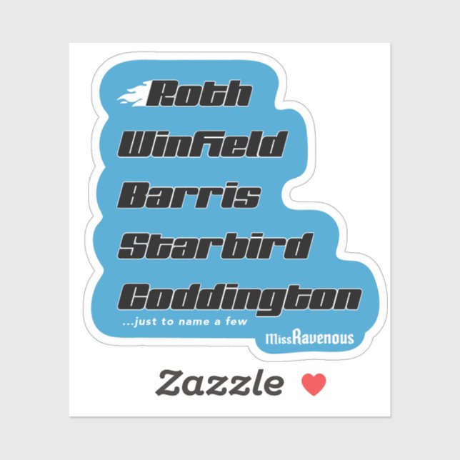 Custom Family Vinyl Sticker-Blue Aufkleber (Blatt)