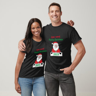 Custom Family Weihnachten T-Shirt