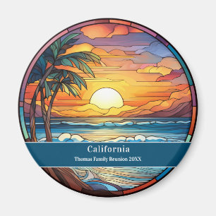Custom Family Wiedersehen Beach Souvenir Magnet