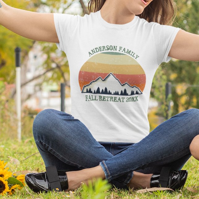 Custom Family Wiedersehen Beautiful Vintag Sunset T-Shirt (Von Creator hochgeladen)