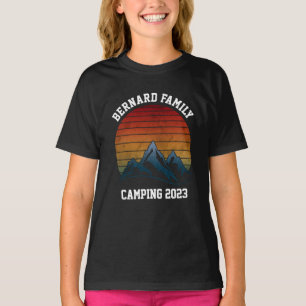 CUSTOM FAMILY WIEDERSEHEN CAMPING SUNSET BERGREISE T-Shirt