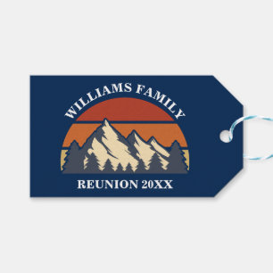 Custom Family Wiedersehen Party Blue Mountain Suns Geschenkanhänger