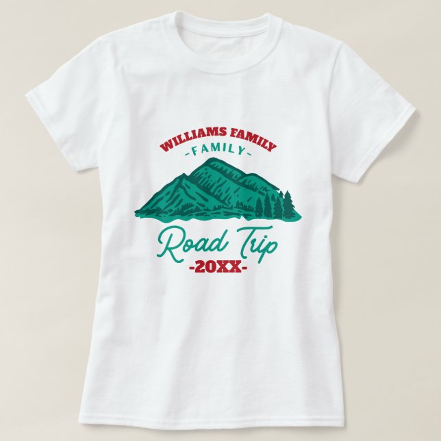 Custom Family Wiedersehen Road Trip T-Shirt (Design vorne)