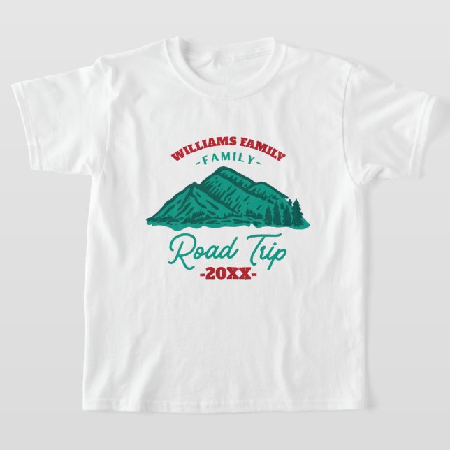Custom Family Wiedersehen Road Trip T-Shirt (Ablage )