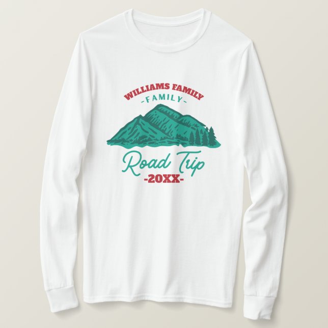 Custom Family Wiedersehen Road Trip T-Shirt (Design vorne)