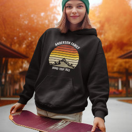 Custom Family Wiedersehen Sunset Mountain Road Tri Hoodie