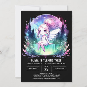 Custom Fantasy Fairy Birthday Einladung