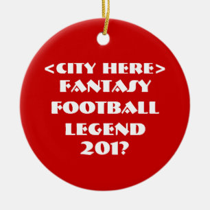 Custom Fantasy Football Keramikornament