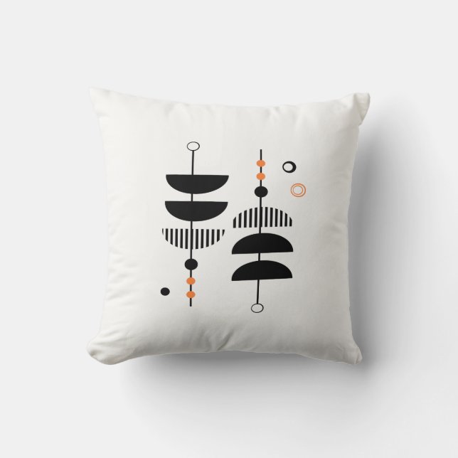 CUSTOM FARBE - DIY Mid Century Modern Print Kissen (Vorderseite)