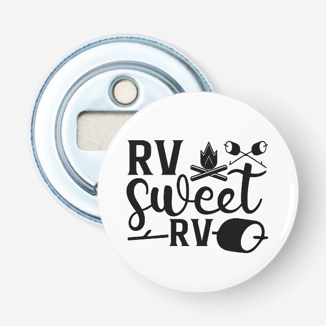 CUSTOM FARBE RV Sweet RV Camping Flaschenöffner (Vorderseite)