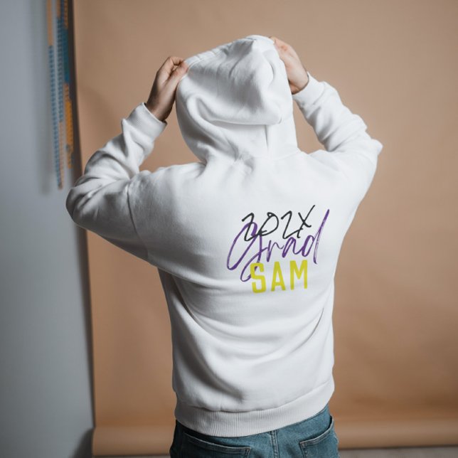CUSTOM FARBTEXT UNI-ABSCHLUSS HOODIE (Von Creator hochgeladen)