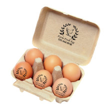 Custom Farm Fresh Egg self Ink Round Stamp