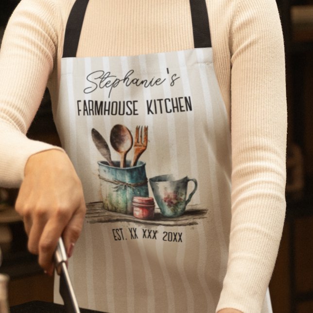 Custom Farmhouse Kitchen All-over Print Schürze (Von Creator hochgeladen)