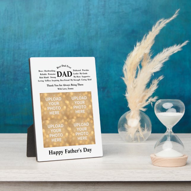 Custom Father's Day Plaque Fotoplatte (Seite)