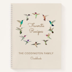 Custom Favorite Rezepte California Hummingbirds Notizbuch
