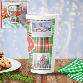 Custom Festivals Red Green Weihnachtsfeiertag Foto Milchtasse