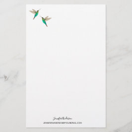 Custom Fiery-throated Hummingbirds Briefpapier