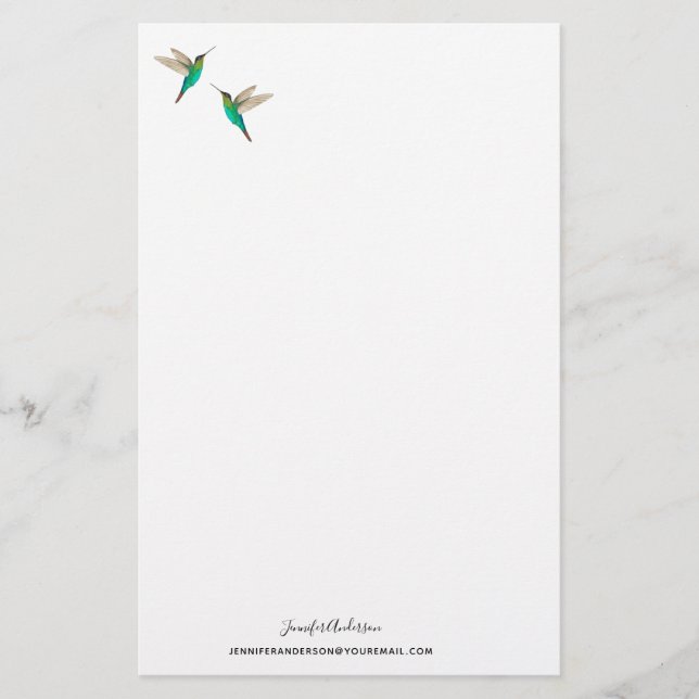 Custom Fiery-throated Hummingbirds Briefpapier (Vorderseite)