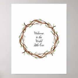 Custom Finger Print Wreath, Guest Book Alternative Poster