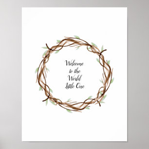 Custom Finger Print Wreath, Guest Book Alternative Poster