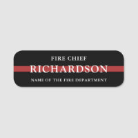 Custom Firefighter Thin Red Line Fire Department