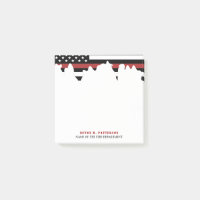 Custom Firefighter Thin Red Line Fire Department