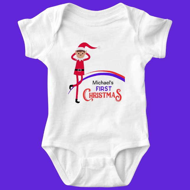Custom First Christmas Baby Strampler (Von Creator hochgeladen)