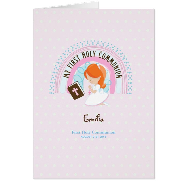 Custom First Heilige Kommune Niedlich Red Hair Gir (Vorne)